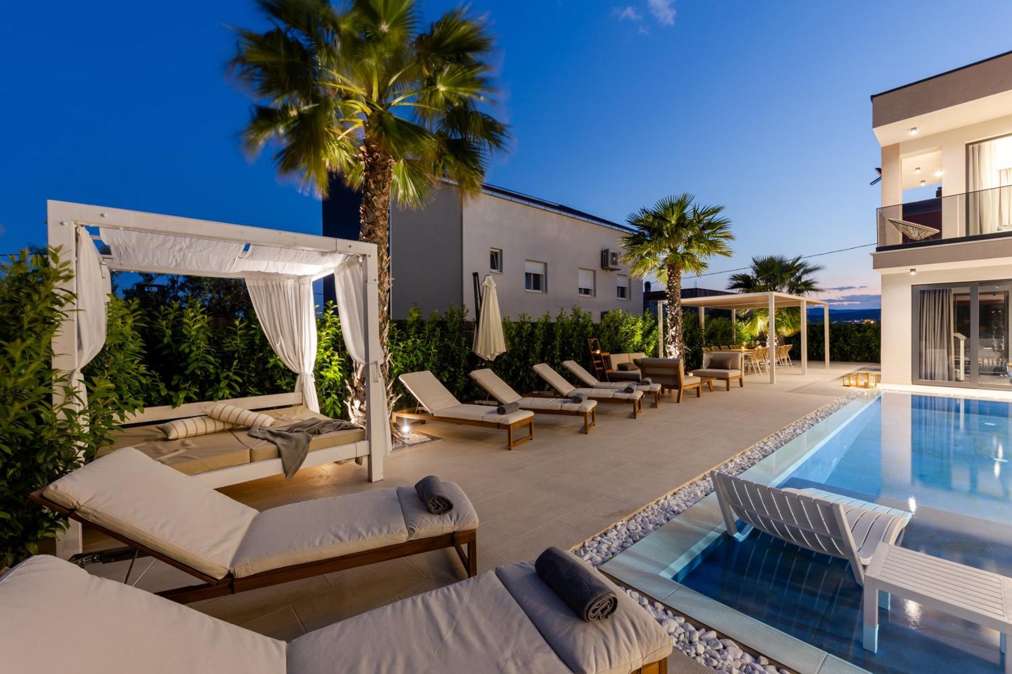 Luxury Villa My Wish With Pool Каштел-Стари Экстерьер фото